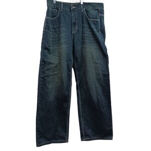 Avirex‎ Jeans Men 36x32 Dark Wash Y2K Style Baggy